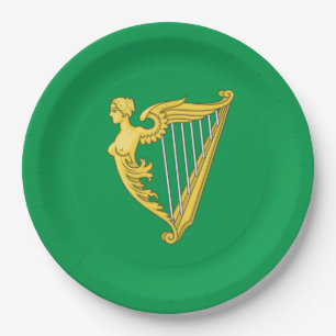Irish Republican Flag Paper Plate