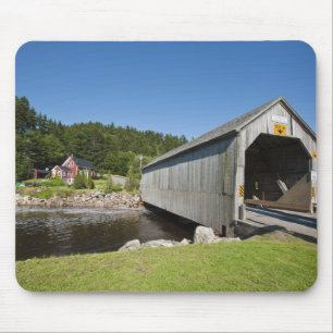 Irish River covered bridge, St. Martins, New Mouse Pad