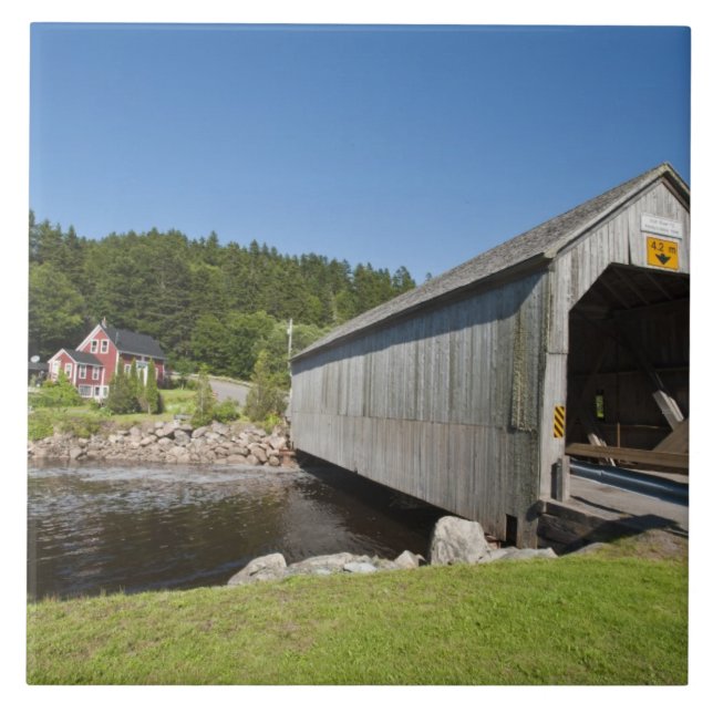 Irish River covered bridge, St. Martins, New Tile (Front)