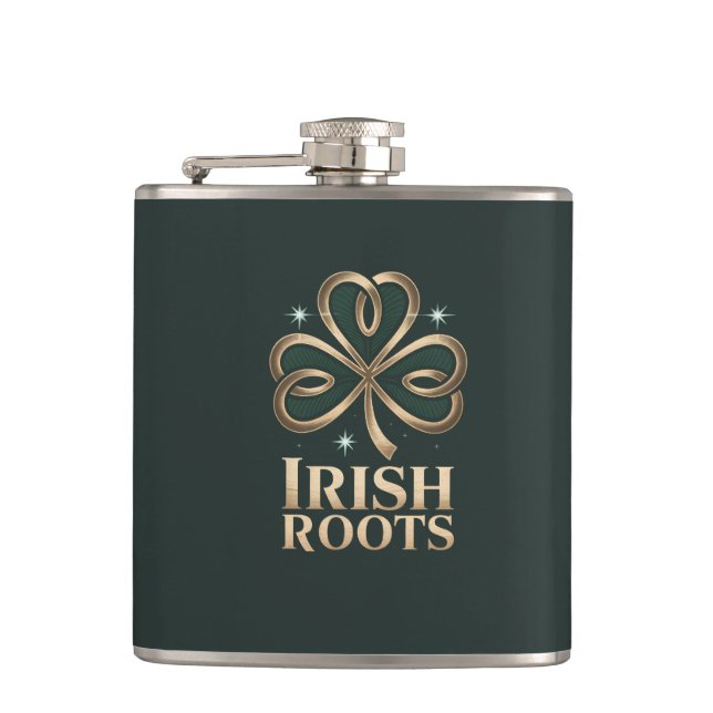 Irish Roots  Hip Flask (Front)