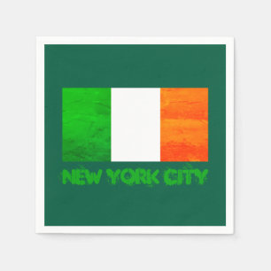 Irish Roots, NYC St. Patrick's Day Ireland Flag Napkin