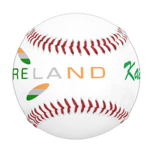Irish Rose Flag Personalised Name  Baseball