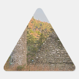 Irish Round Towers over 1,000 years old Triangle Sticker