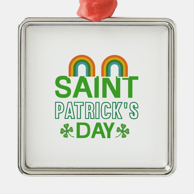 Irish Saint Patrick S Day Metal Tree Decoration (Front)