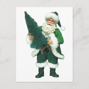Irish Santa Holiday Postcard