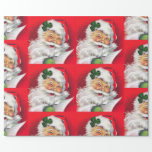 Irish Santa, Irish Christmas, Ireland, Irish Wrapping Paper<br><div class="desc">Irish Santa,  Irish Christmas,  Ireland,  Irish Wrapping Paper, </div>