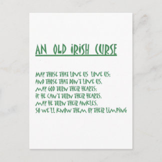 Irish Saying Postcard