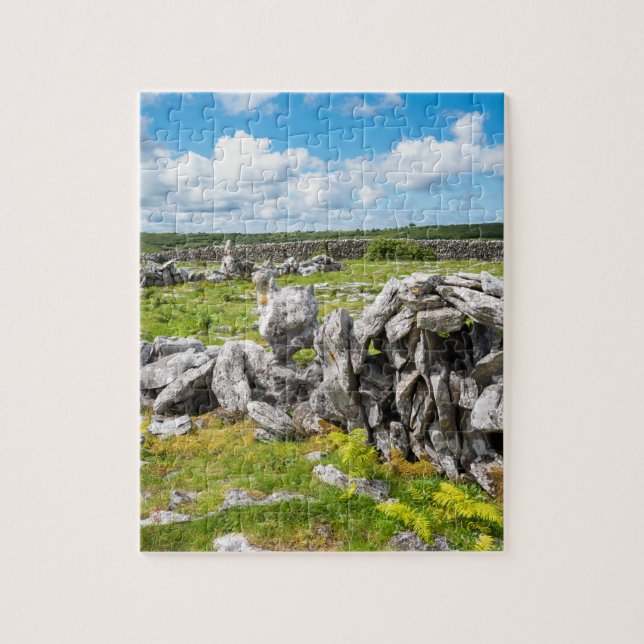 Irish scenic landscape the Burren Ireland Jigsaw Puzzle (Vertical)