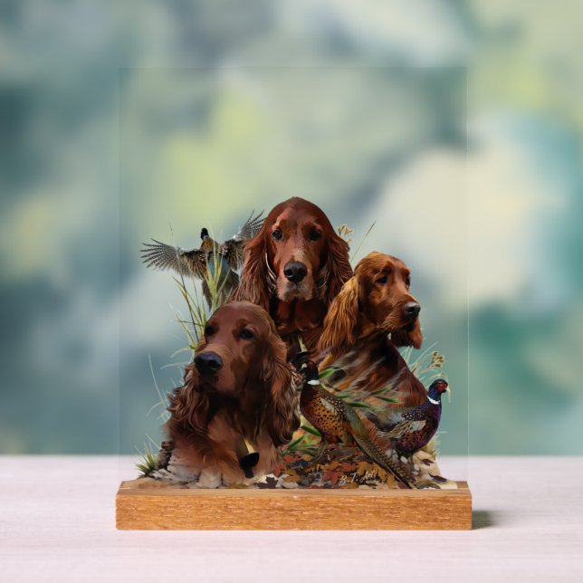  Irish  Setter Acrylic Sign (Neutral)