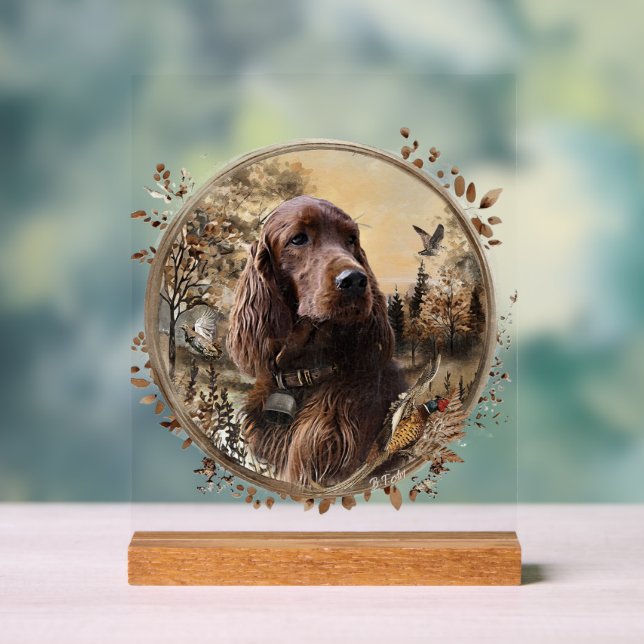  Irish  Setter Acrylic Sign (Neutral)