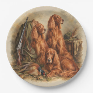 Irish Setter ,Art Paper Plate