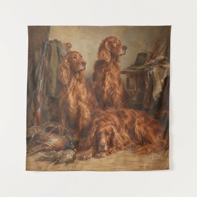 Irish Setter  ,Art  Tapestry (Front)
