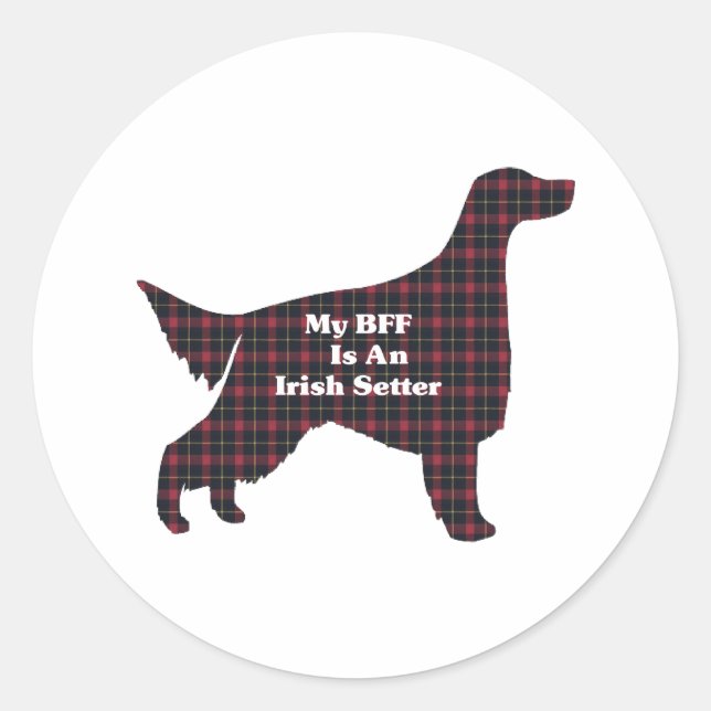 Irish Setter BFF Sticker (Front)