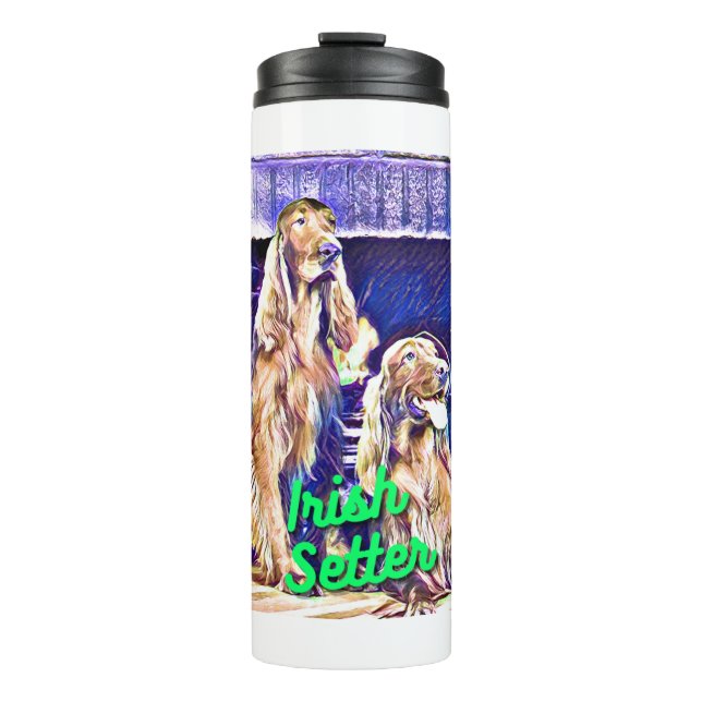 Irish Setter Cabin Thermal Tumbler (Front)