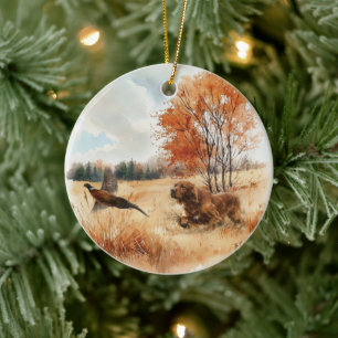 Irish Setter Ceramic Tree Decoration