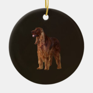 Irish Setter Ceramic Tree Decoration