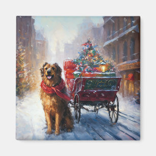 Irish Setter Christmas Festive Season Magnet
