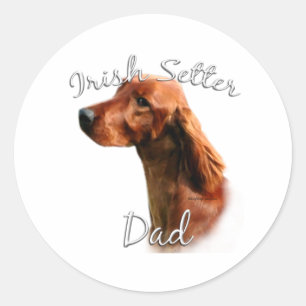 Irish Setter Dad 2 Classic Round Sticker