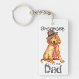 Irish Setter Dad Key Ring