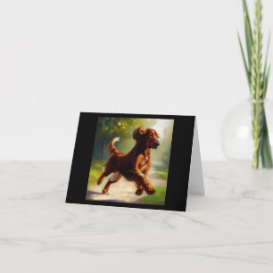 Irish Setter Dog Card