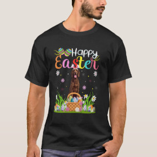 Irish Setter Dog Happy Easter Egg Hunt Bunny Ear E T-Shirt