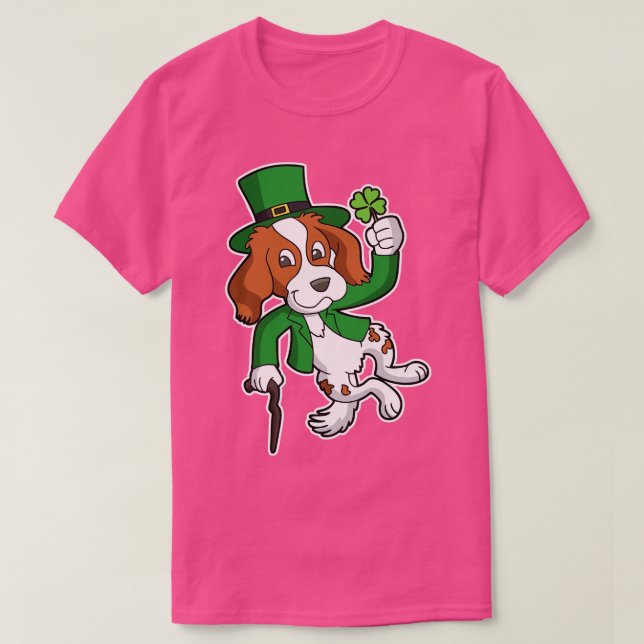 Irish Setter Dog St Patricks Day Heel Click T-Shirt (Design Front)