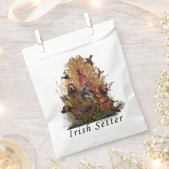 Irish Setter  Favour Bags (Clipped)