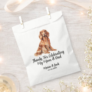 Irish Setter Full Colour Pet Wedding Favour Bags