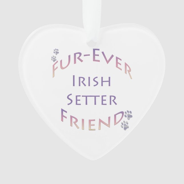 Irish Setter Furever Ornament (Front)