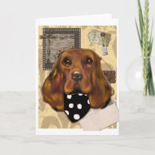 IRISH SETTER HOLIDAY CARD