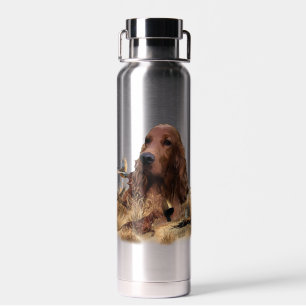 Irish Setter Hunting Pheasant ,Art Water Bottle
