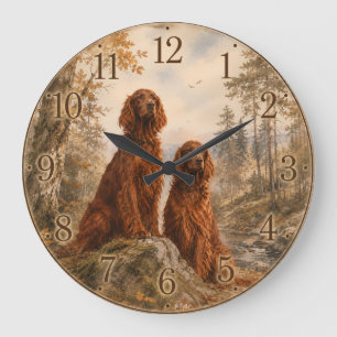  Irish Setter   Large Clock