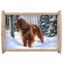 Irish Setter Let It Snow Christmas