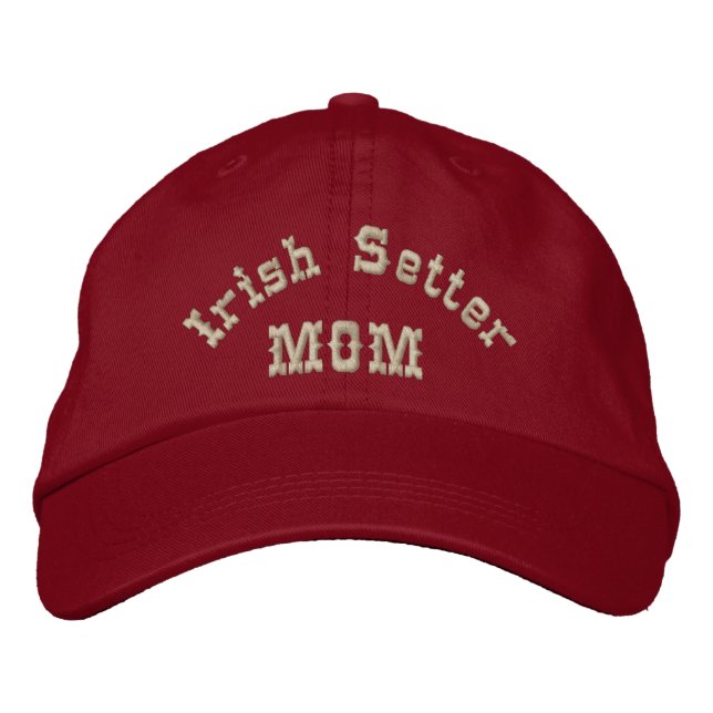 Irish Setter Mum Gifts Embroidered Hat (Front)
