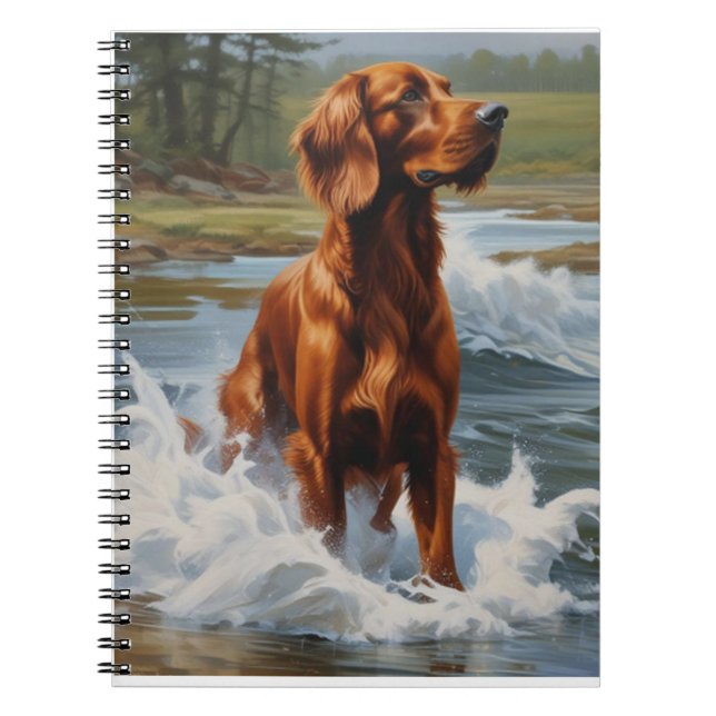 Irish Setter Notebook (Front)