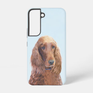 Irish Setter Painting - Cute Original Dog Art Samsung Galaxy Case