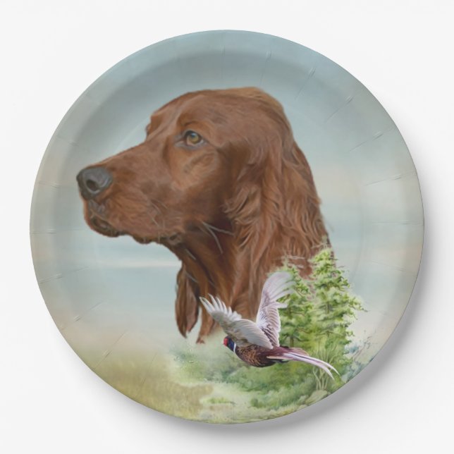 Irish Setter       Paper Plate (Front)