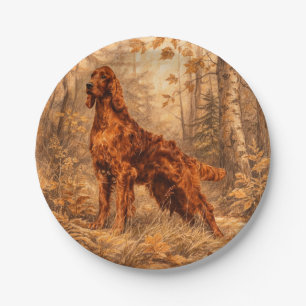Irish  Setter,  Paper Plate