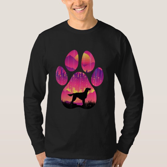Irish Setter Paw Mom Dad Dog  Women Men T-Shirt (Front)