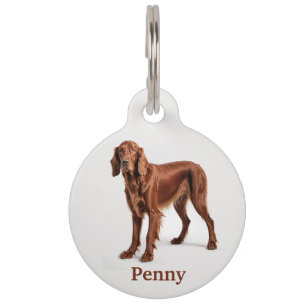 Irish Setter Personalise Pet Tag