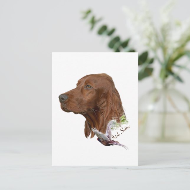 Irish Setter        Postcard (Standing Front)