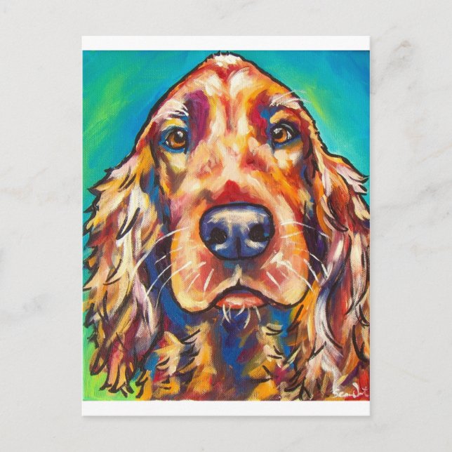 Irish Setter Postcard (Front)