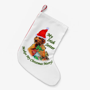 Irish Setter Puppy Christmas Small Christmas Stocking