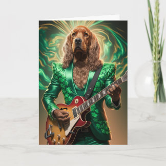 Irish Setter Rock Star Card