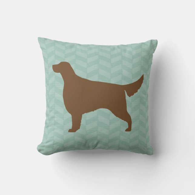 Irish Setter Silhouette Cushion (Front)