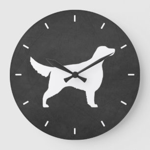 Irish Setter Silhouette Large Clock