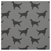 Irish Setter Silhouettes Pattern Black and Grey