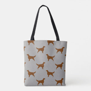 Irish Setter Silhouettes Pattern Tote Bag