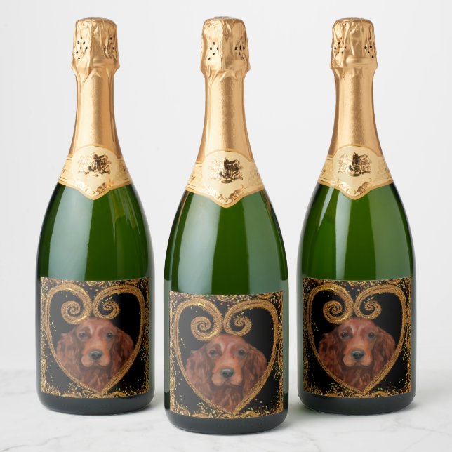  IRISH SETTER SPARKLING WINE LABEL (Bottles)