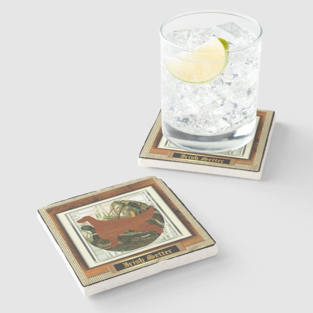 Irish Setter Sporting Group Gifts Stone Coaster (Side)